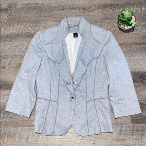 WHBM Gray Suit Jacket